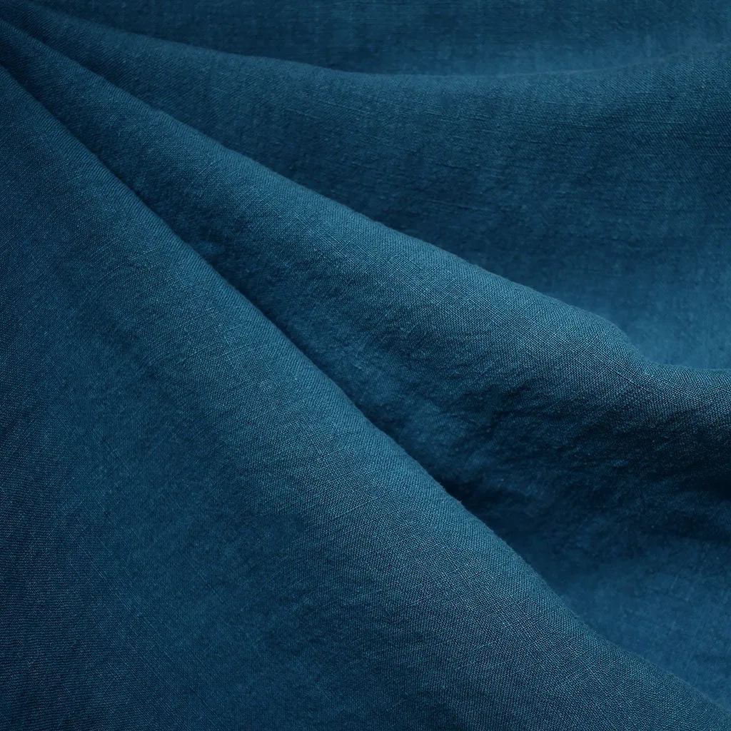 Soft Washed Linen Solid Teal