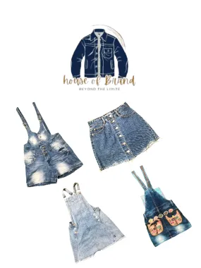 Some simple style of denim skirt jumpers