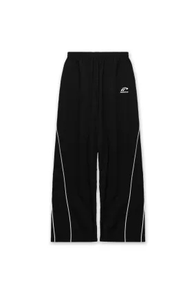 SPORTSWEAR BAGGY TRACK PANTS - BLACK