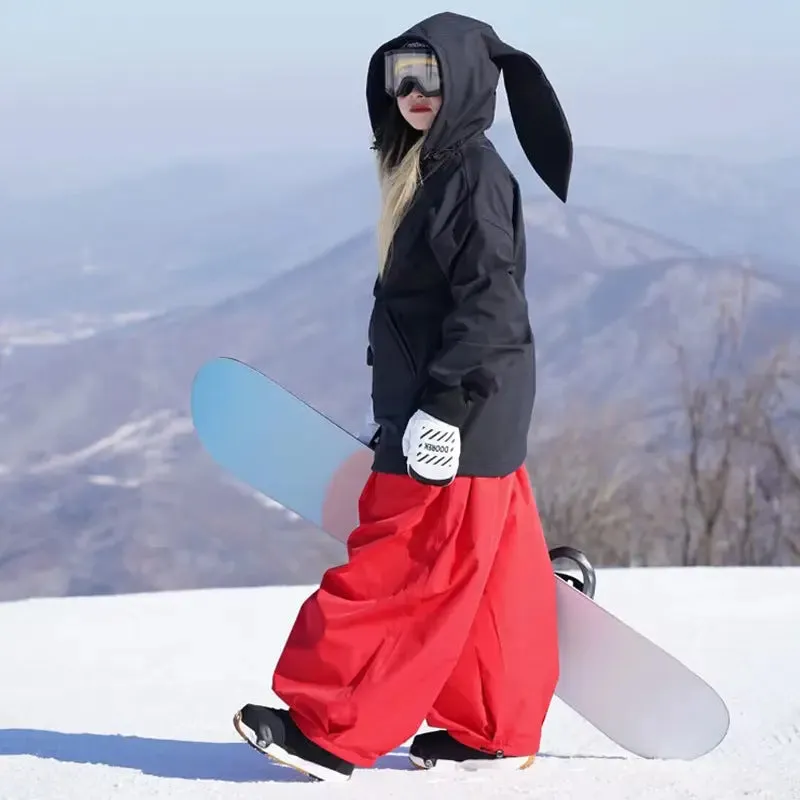 Super Baggy Snowboarding Pants Oversized Skiing Trousers