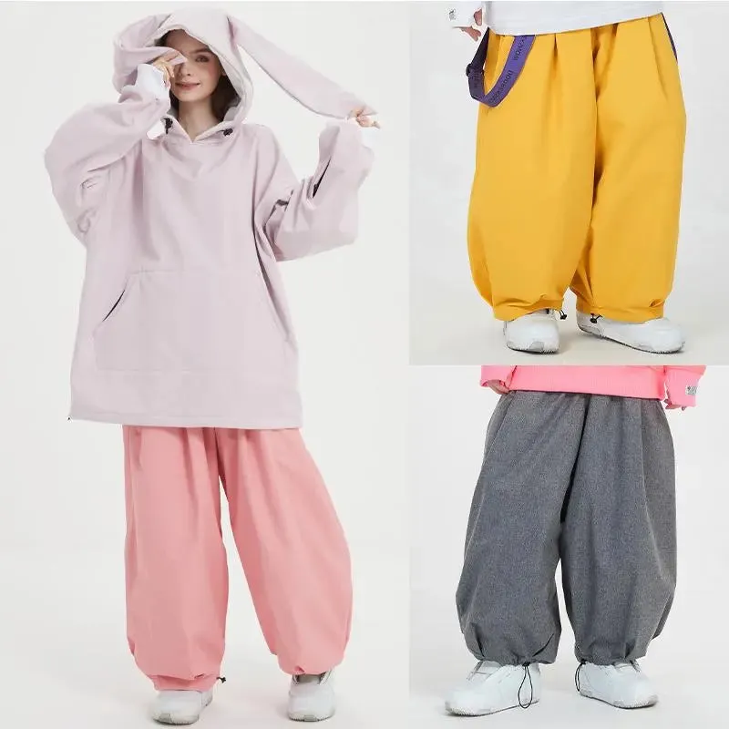 Super Baggy Snowboarding Pants Oversized Skiing Trousers