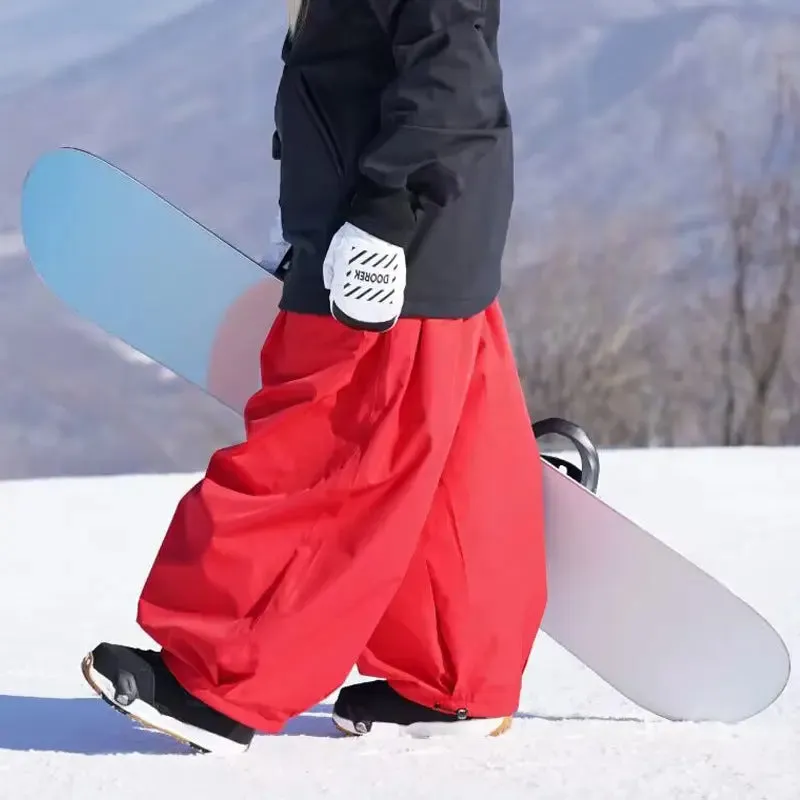 Super Baggy Snowboarding Pants Oversized Skiing Trousers