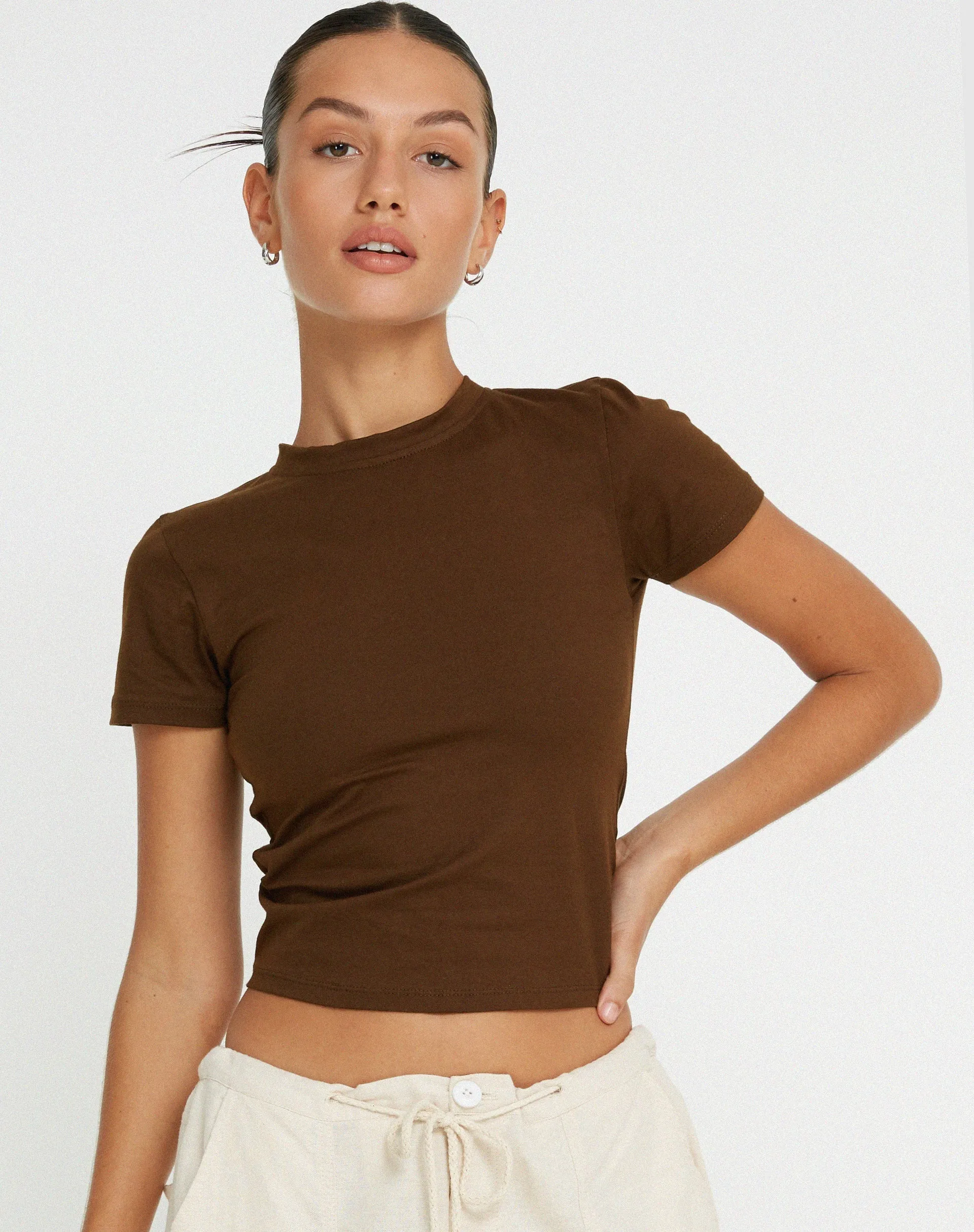 Surtie Crop Top in Cocoa