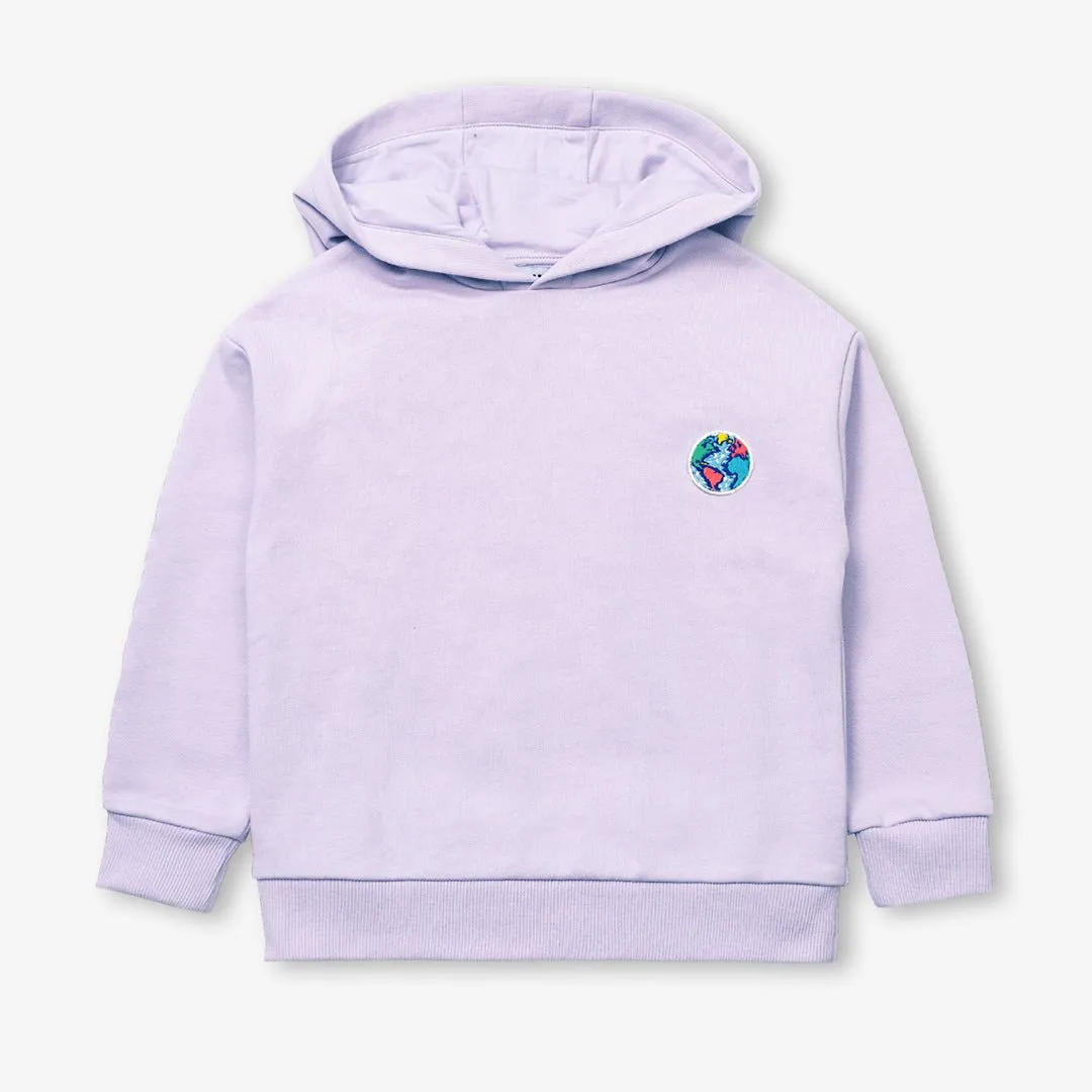 Sweatshirt badge "Planet" for children in organic cotton