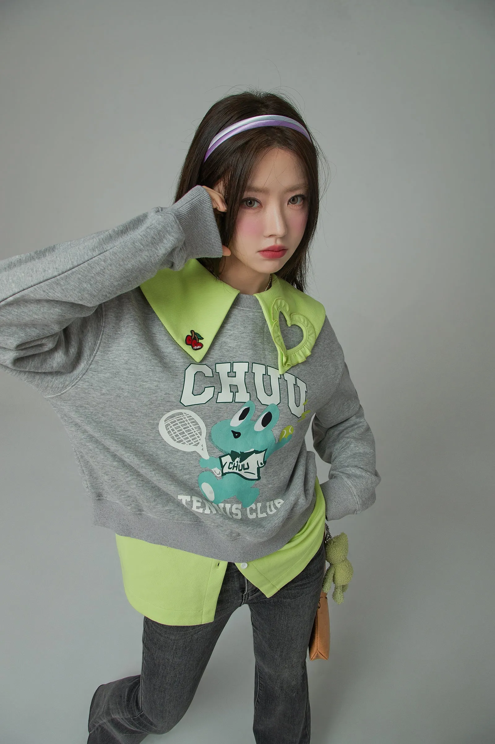 Tennis Frog Loose Fit Sweatshirt