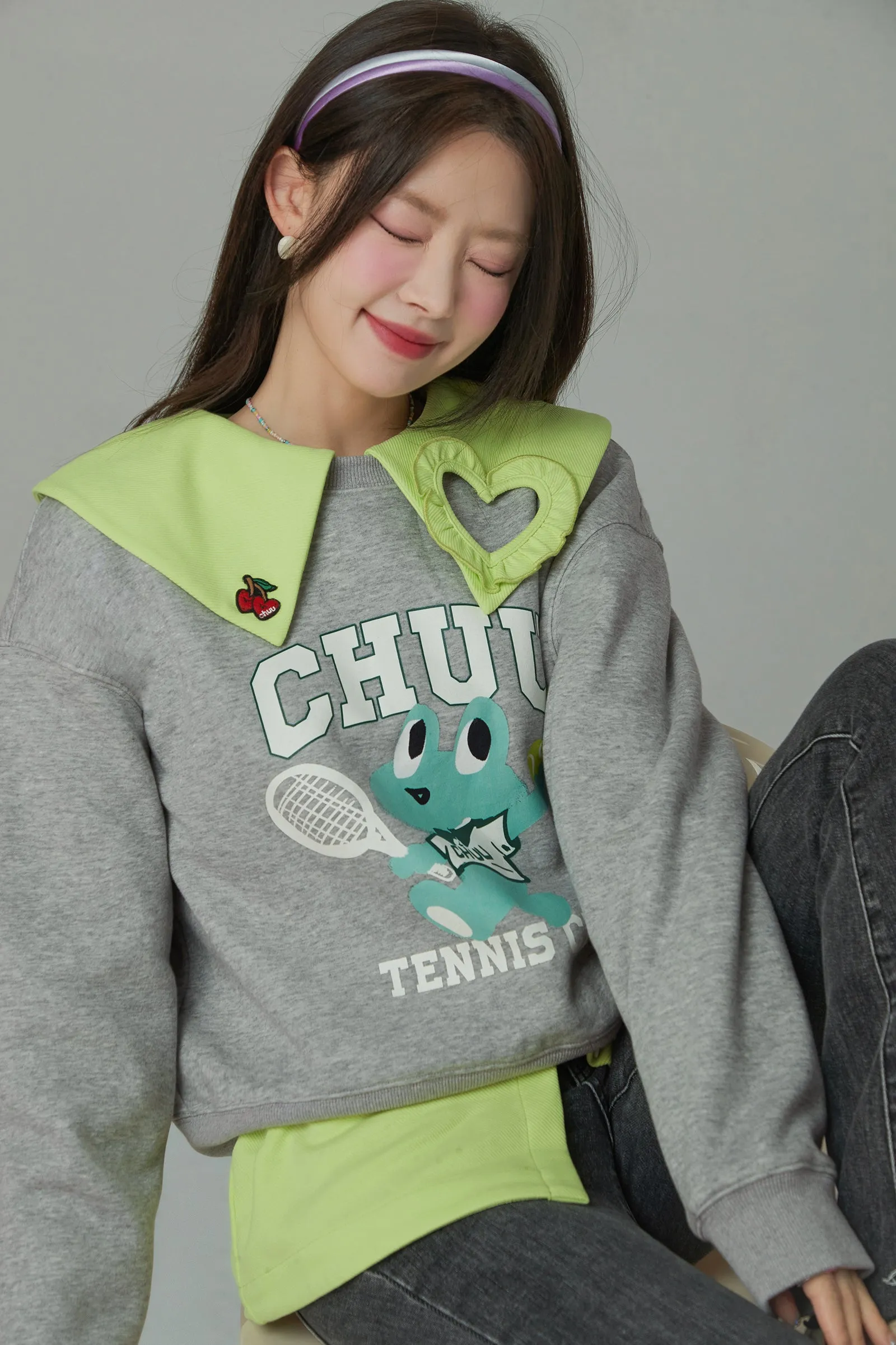 Tennis Frog Loose Fit Sweatshirt