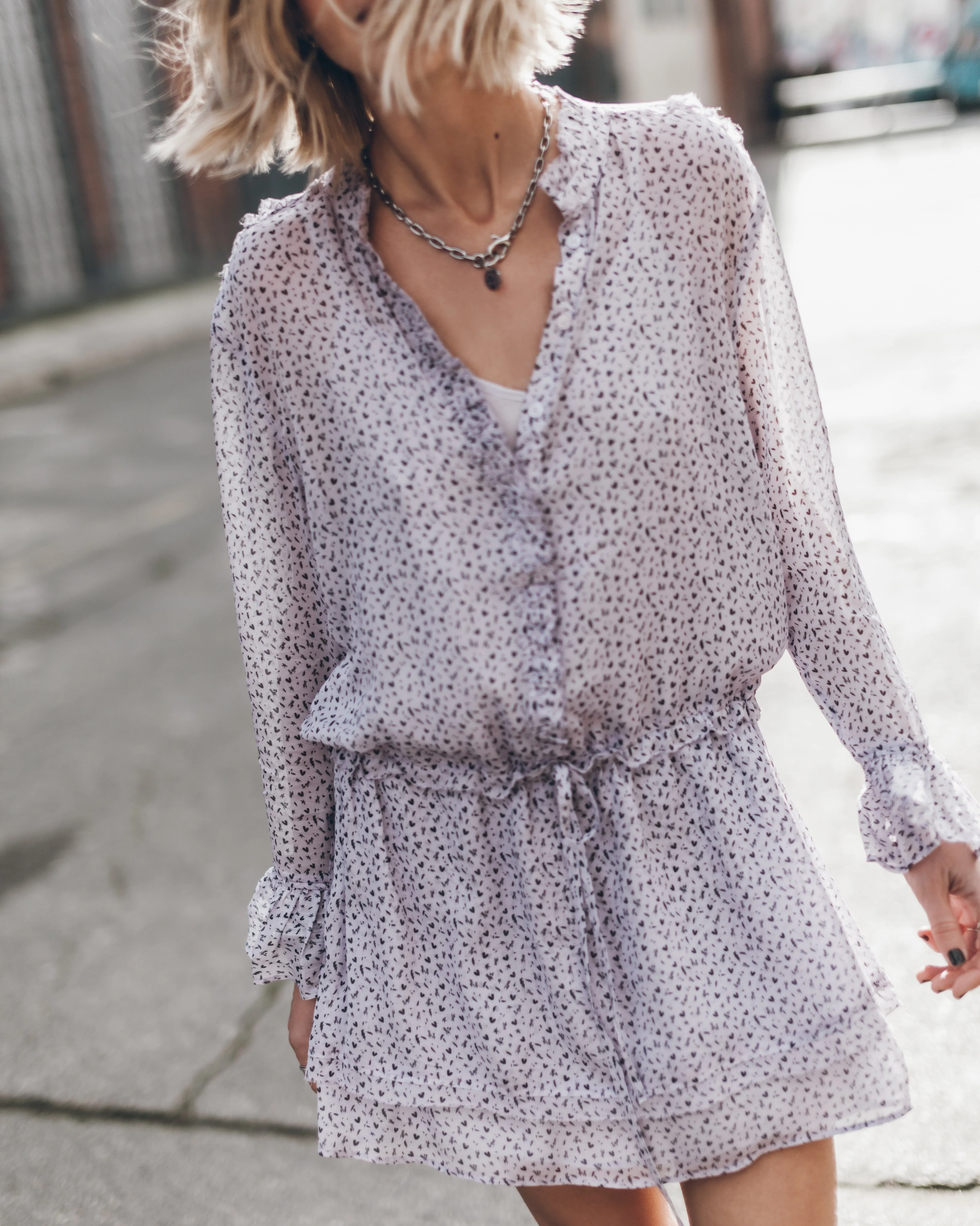 The Purple Flowy Dress