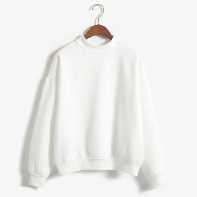 VenusFox  Women loose Fleece Thick Knit Sweatshirt