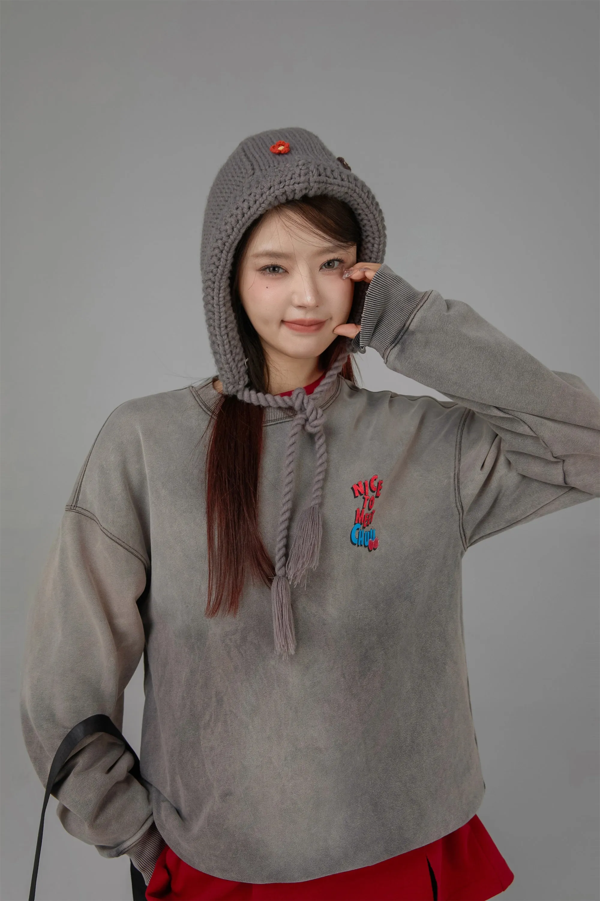 We Have Met Before Chuu Loose Fit Sweatshirt