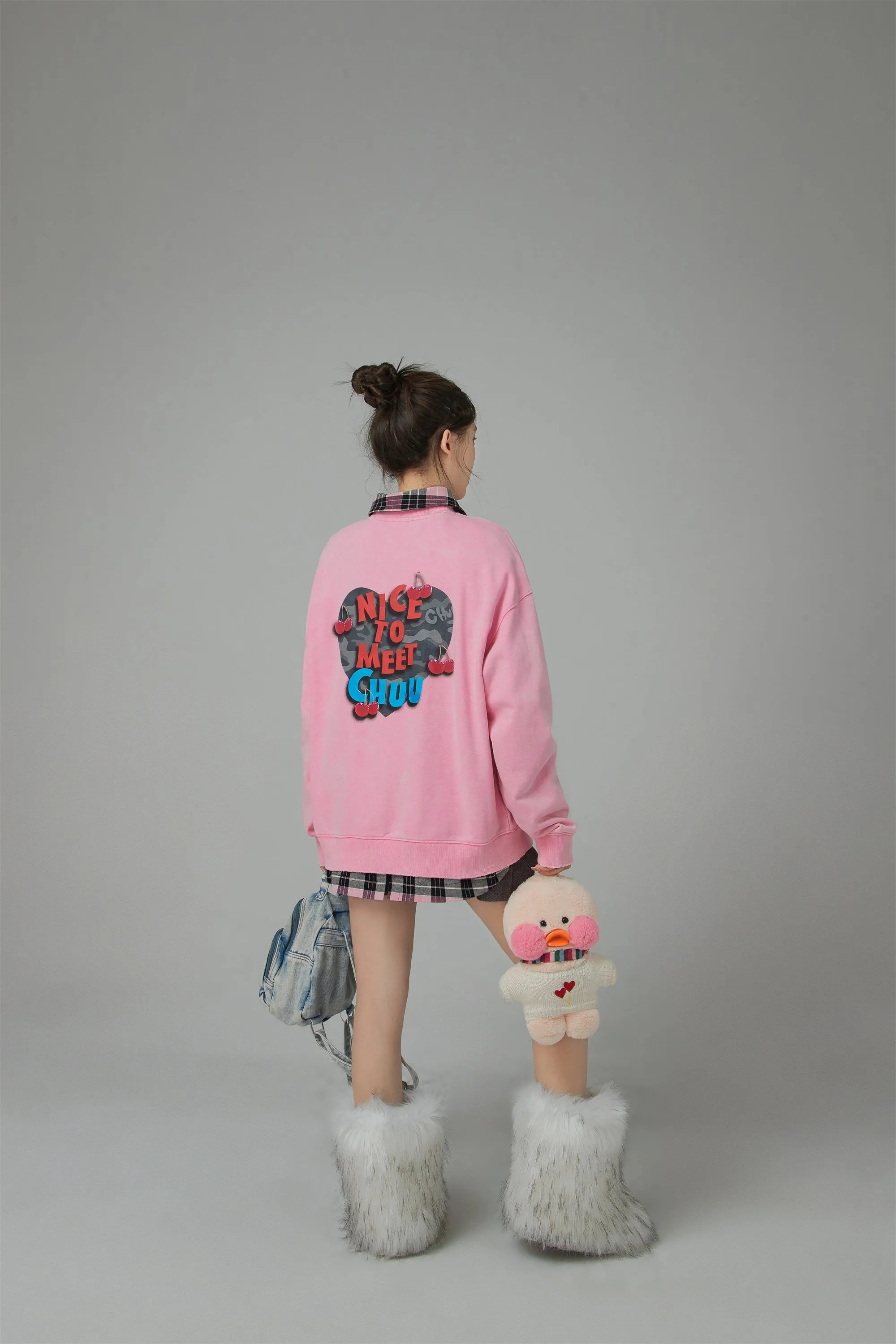 We Have Met Before Chuu Loose Fit Sweatshirt