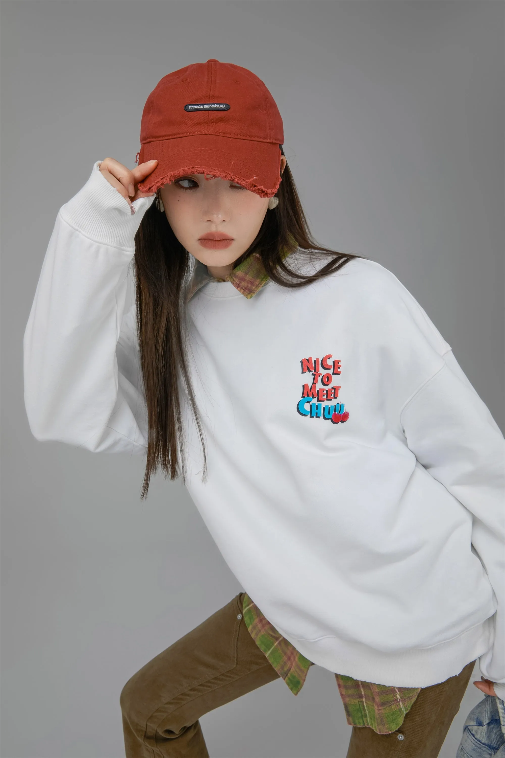 We Have Met Before Chuu Loose Fit Sweatshirt