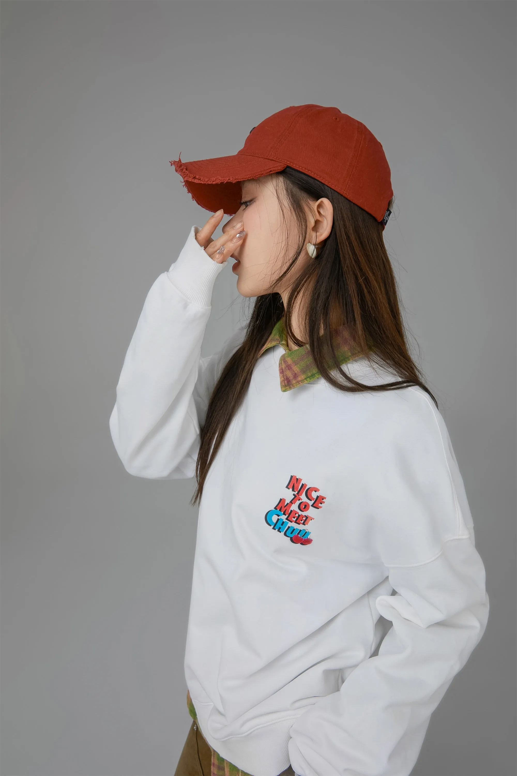 We Have Met Before Chuu Loose Fit Sweatshirt