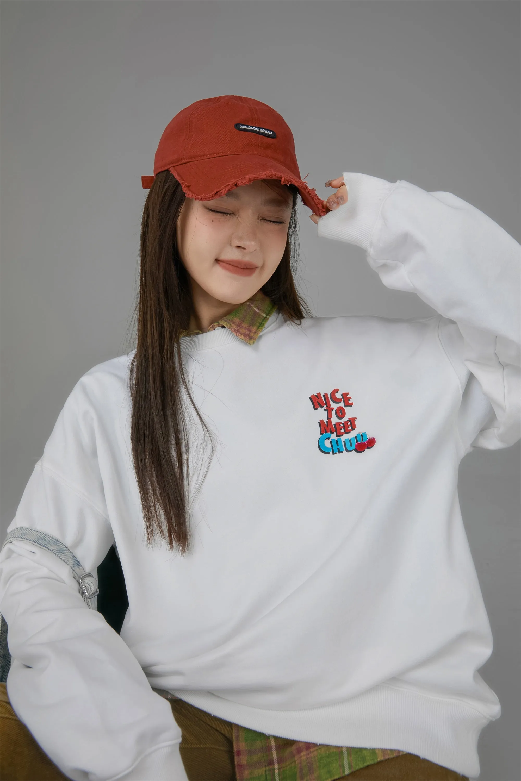 We Have Met Before Chuu Loose Fit Sweatshirt