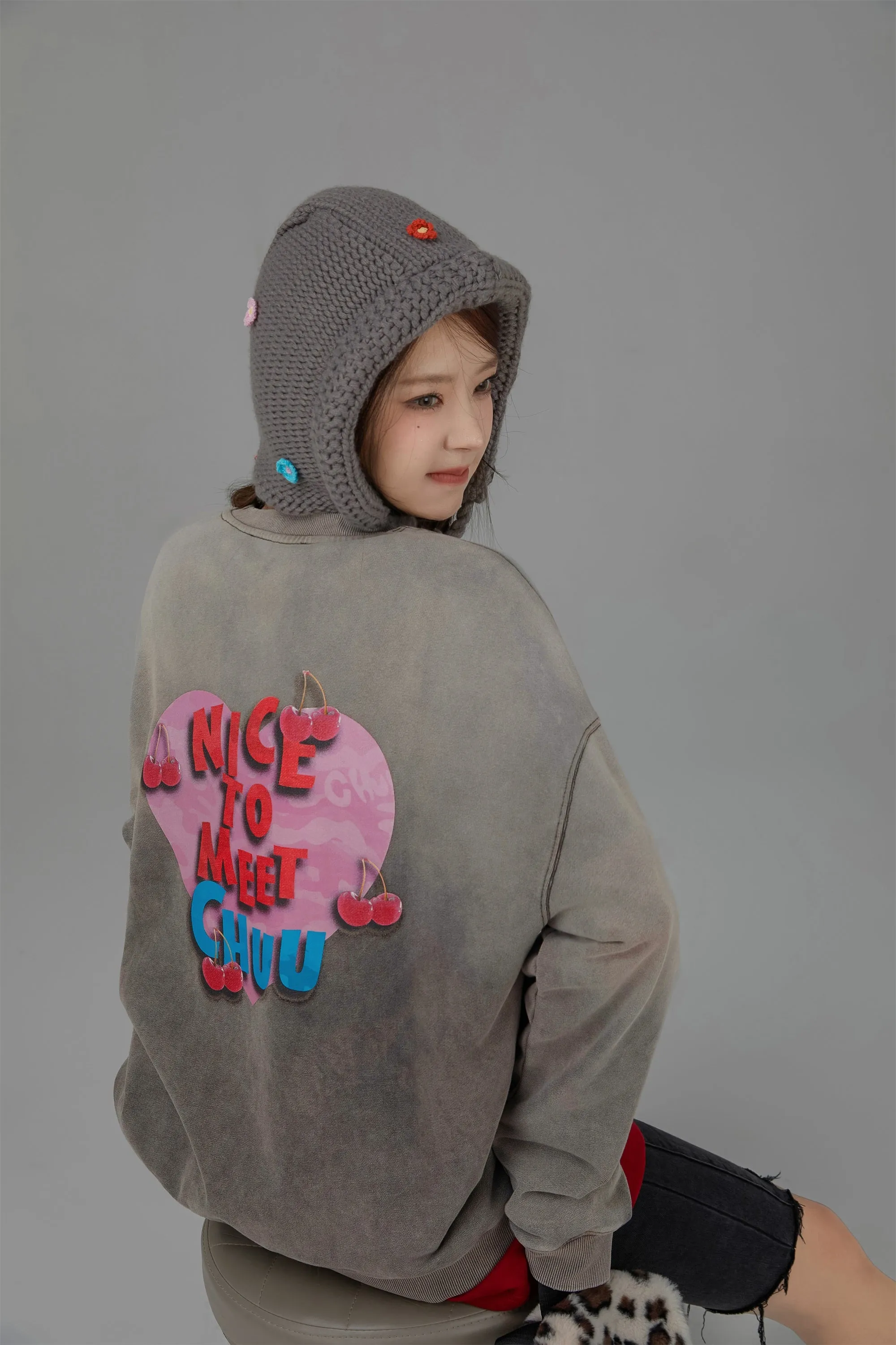 We Have Met Before Chuu Loose Fit Sweatshirt