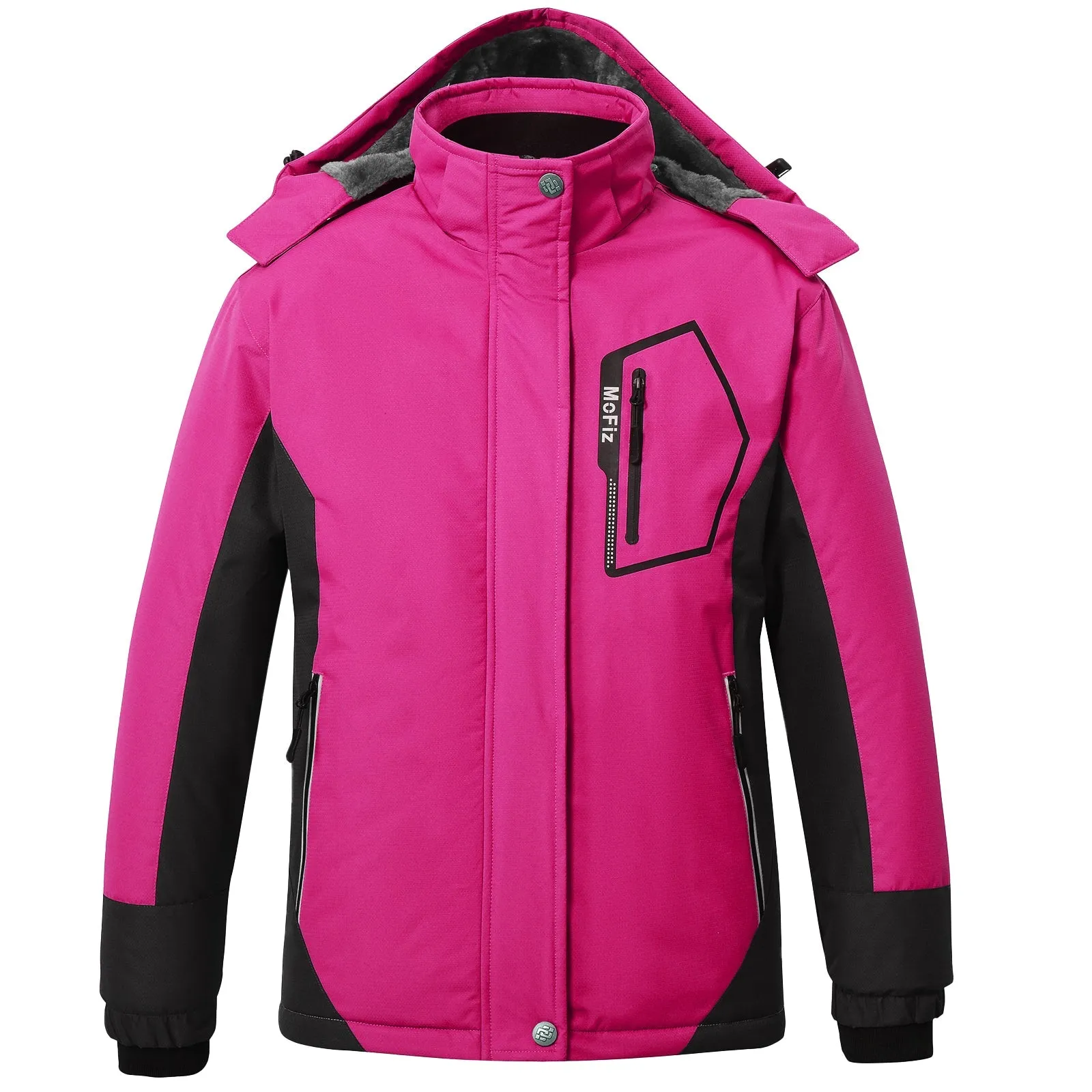 Winter girls ski warm wool jacket