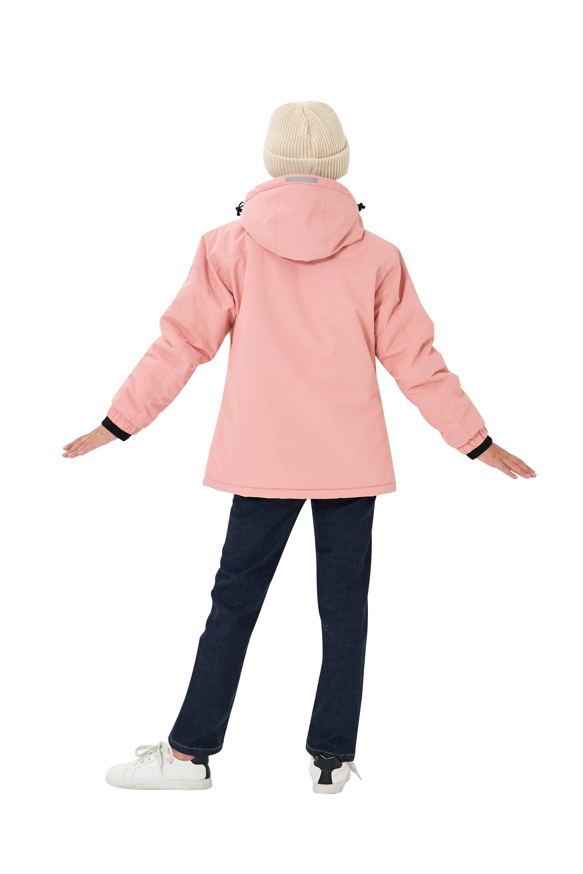 Winter girls ski warm wool jacket