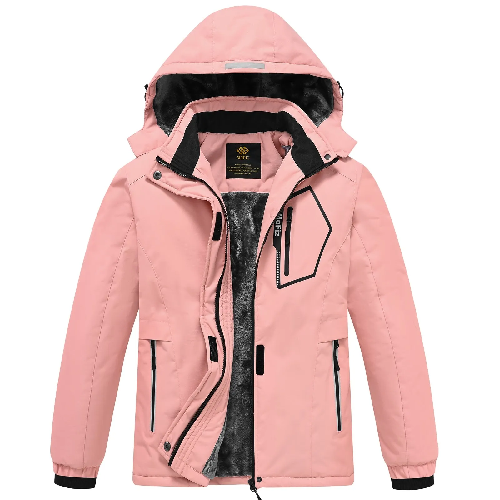 Winter girls ski warm wool jacket