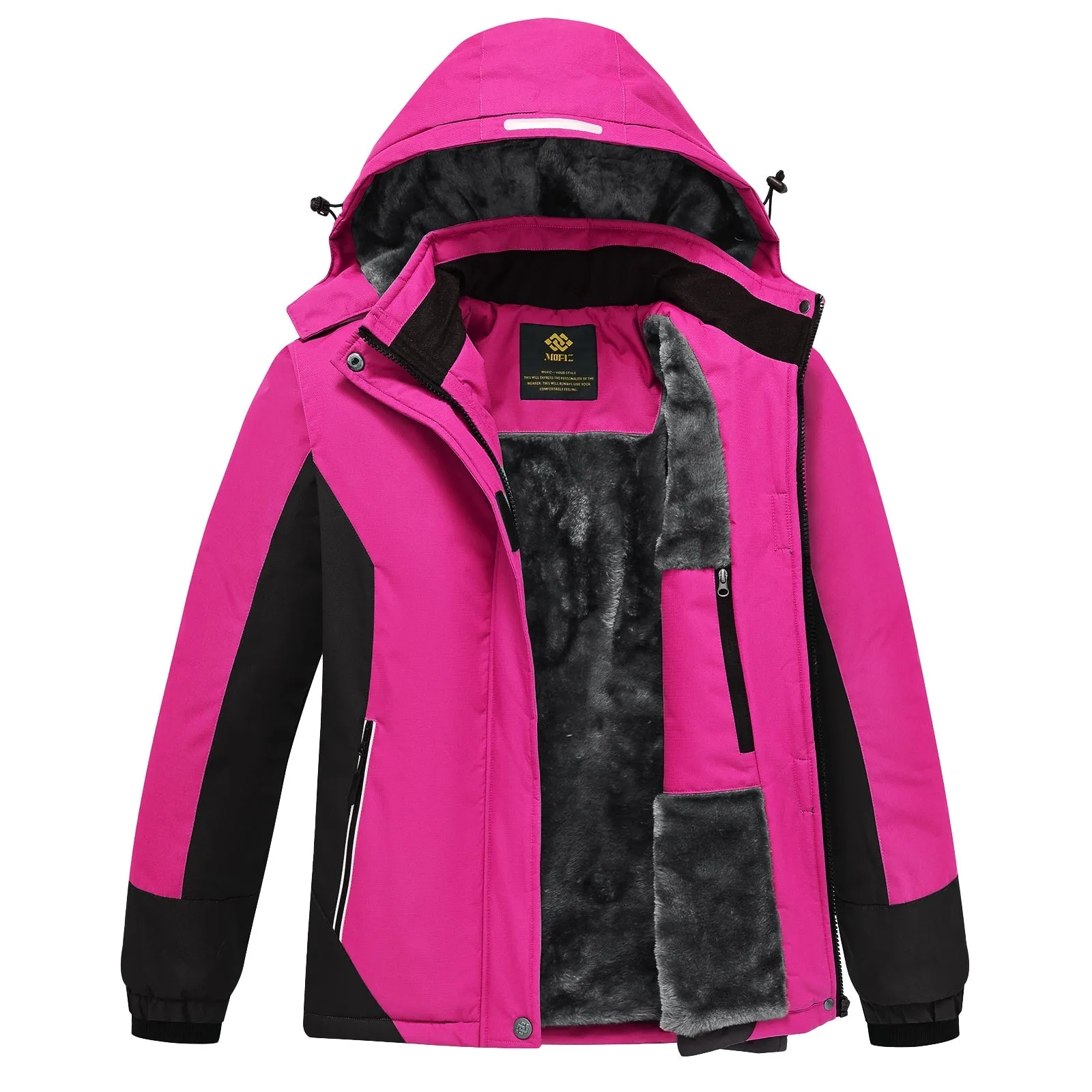 Winter girls ski warm wool jacket