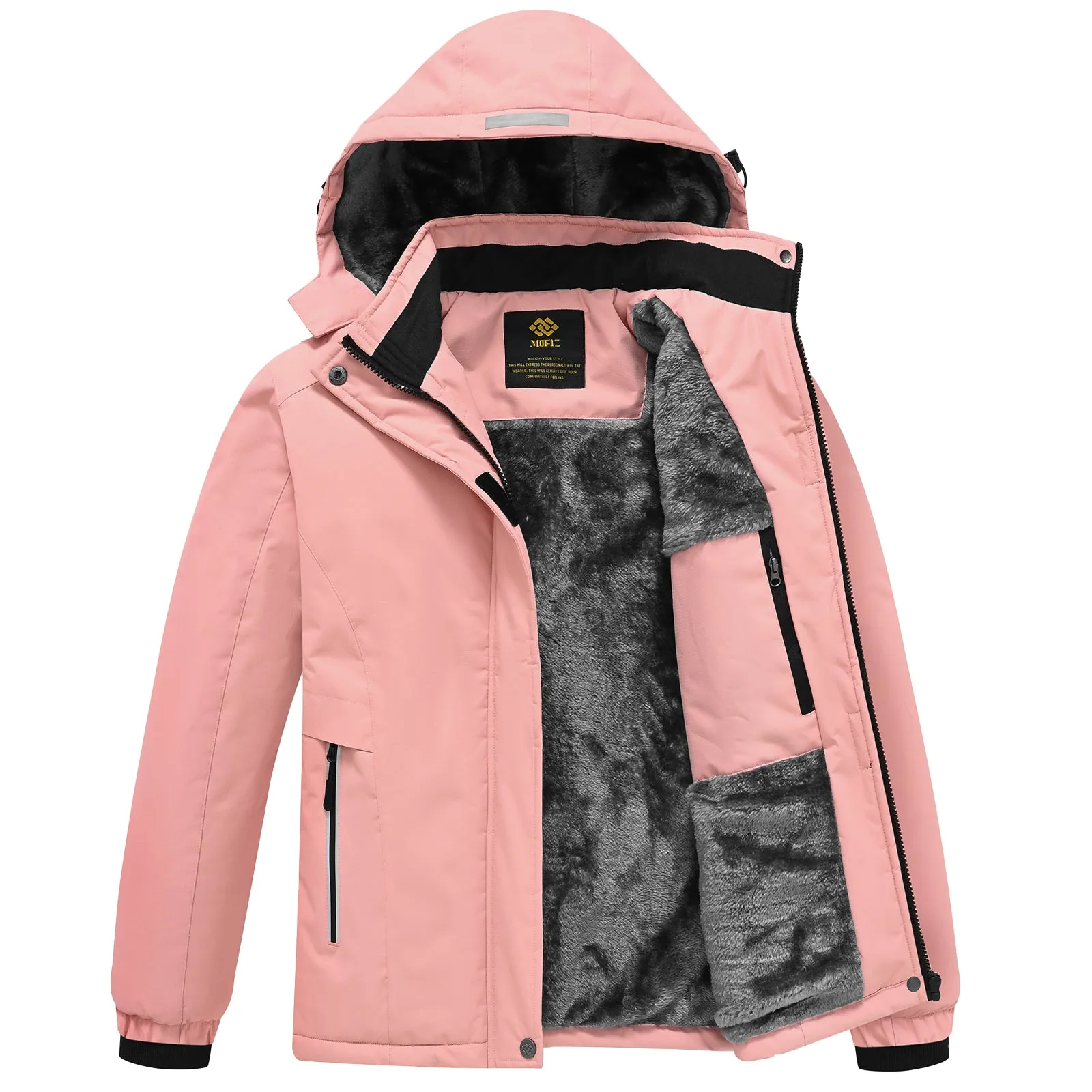 Winter girls ski warm wool jacket