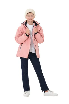 Winter girls ski warm wool jacket