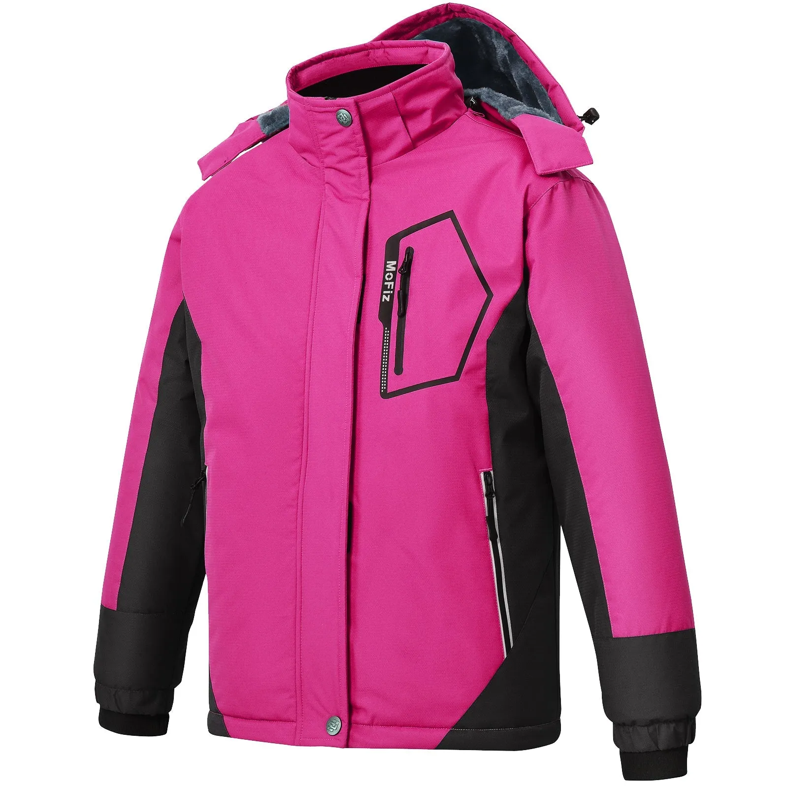 Winter girls ski warm wool jacket