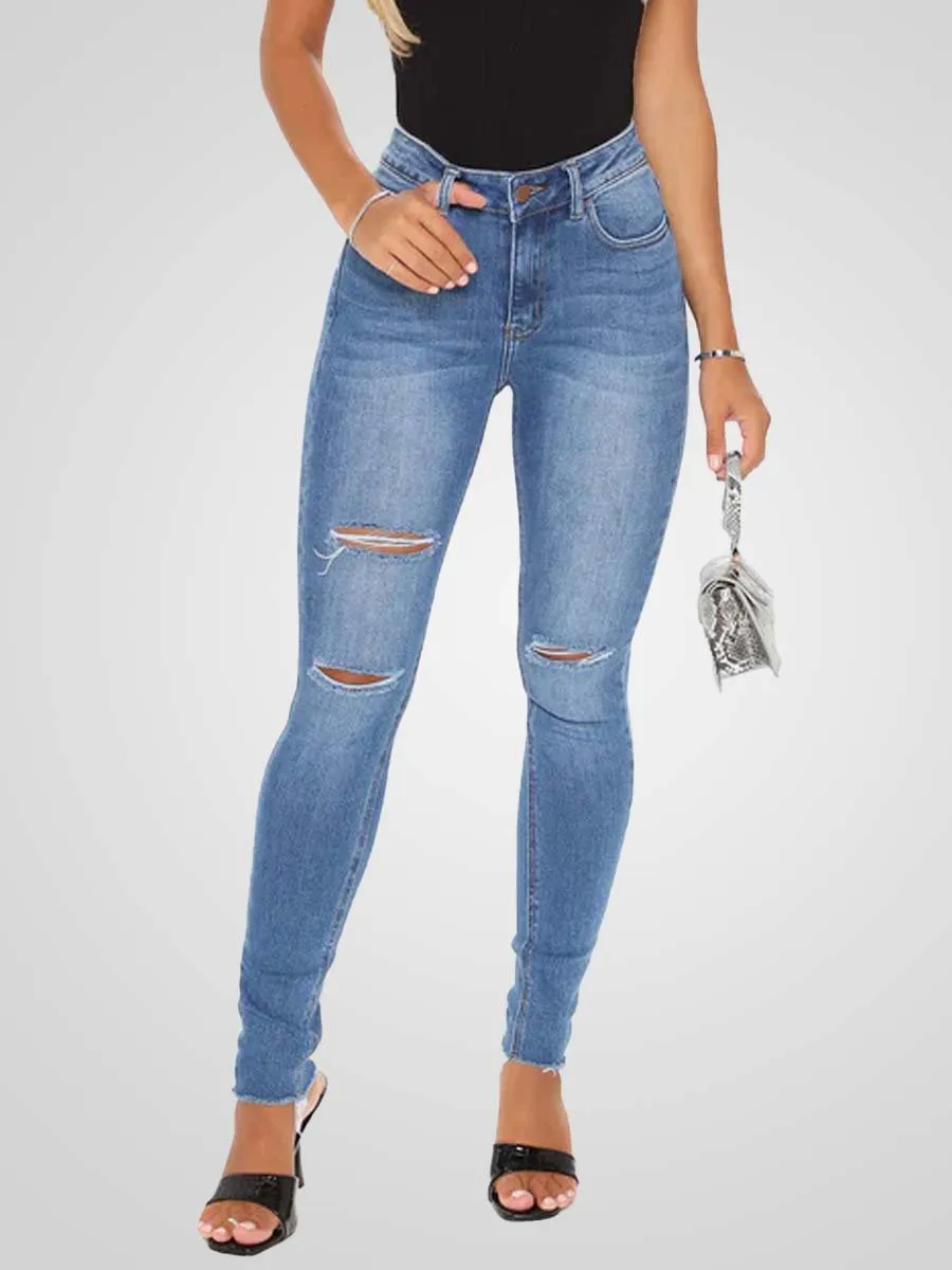 Women's Stretch Ripped Jeans